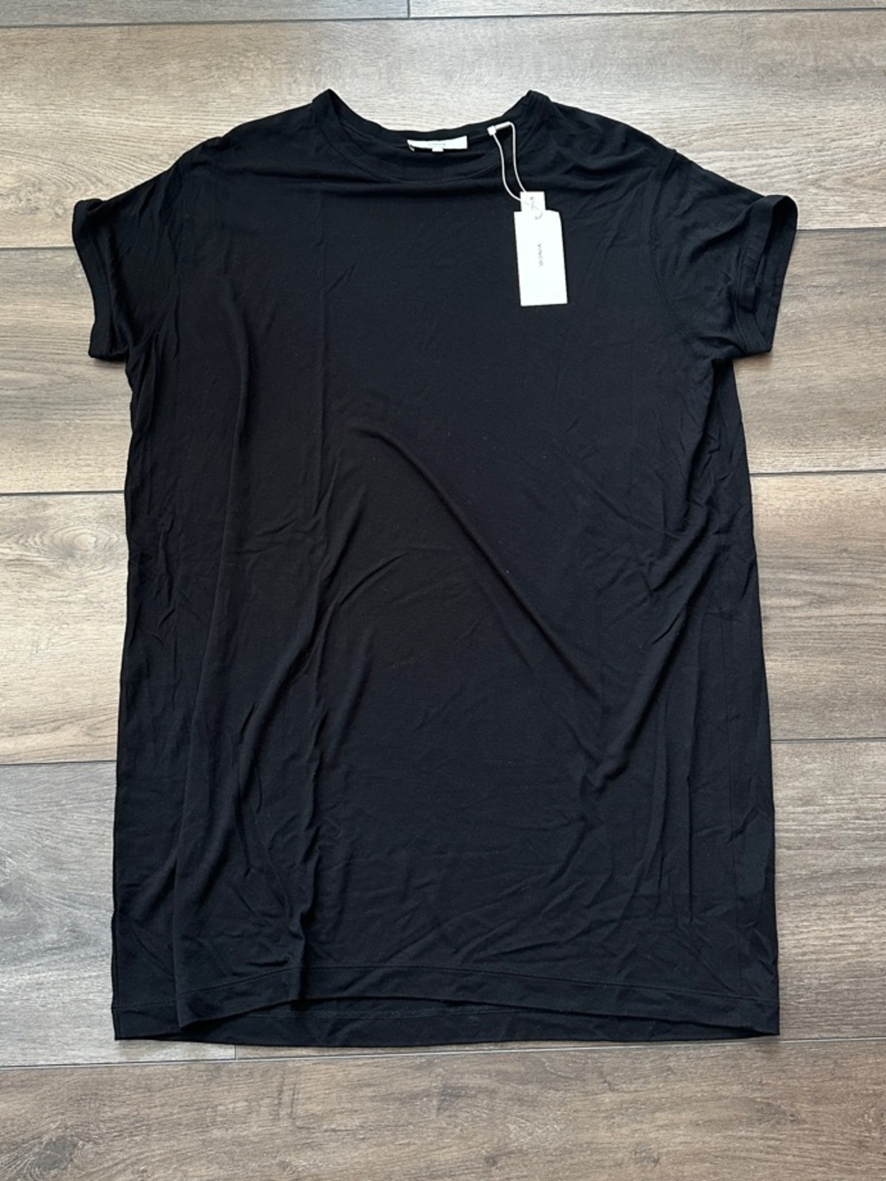Vince Black Soft Short Sleeve Crewneck Tee